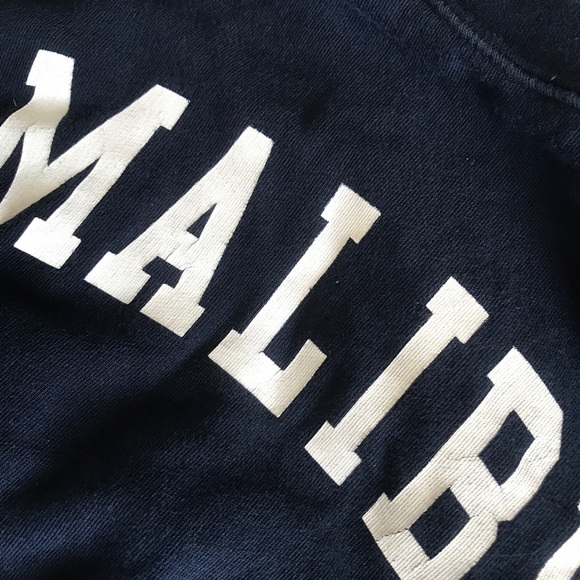 Navy Brandy Melville Malibu Crewneck - Picture 6 of 6